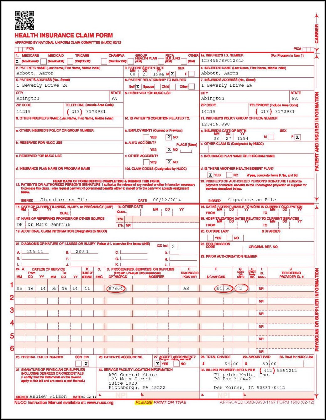 completed-cms-1500-form-sample-form-resume-examples-9x8rajv3dr