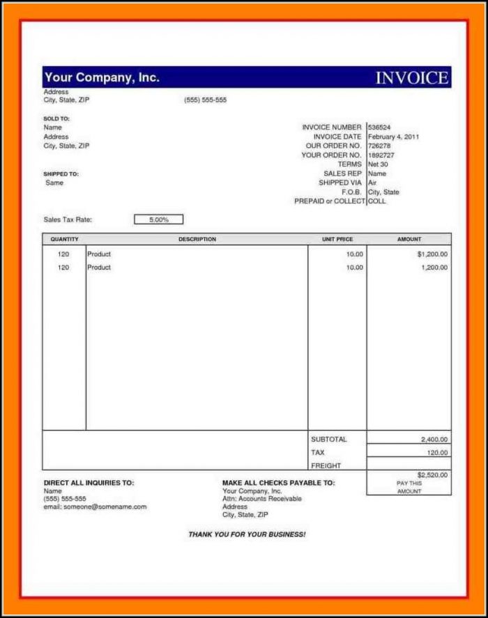 Cash On Delivery Invoice Template Template 2 : Resume Examples #