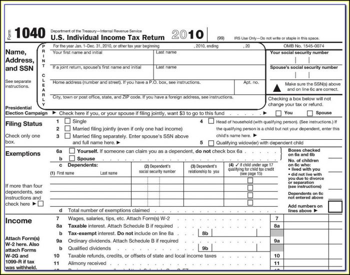 Federal Income Tax Forms 1040 Instructions Form Resume Examples 6v3rxdz17b 1690