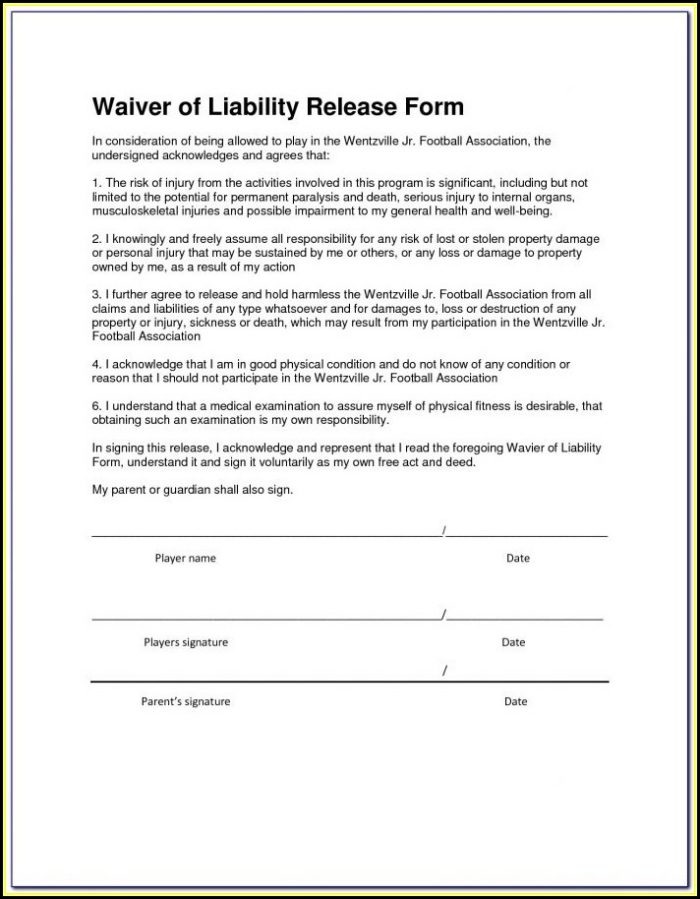 Free Contractor Liability Waiver Form Form Resume Examples rXE8jbg8Oo