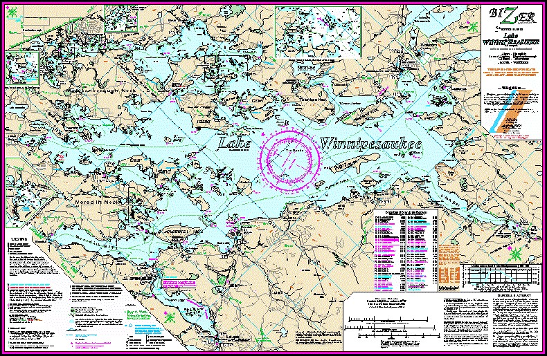 Depth Map Of Lake Winnipesaukee Printable Maps Online