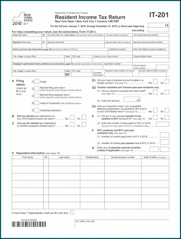 Printable State Tax Forms