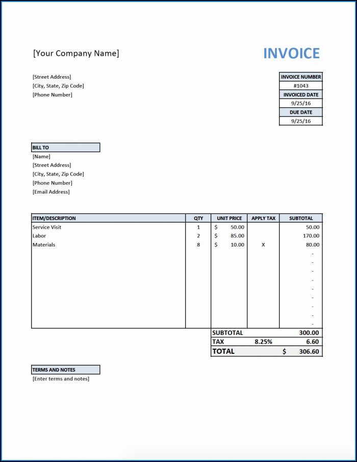 Quickbooks Online Custom Invoice Templates Template 1 : Resume