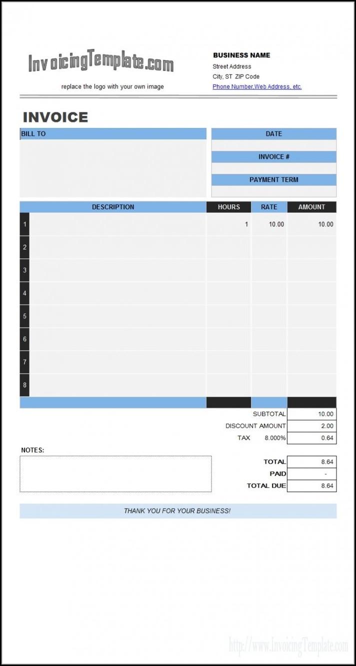 Skynova Free Invoice Template