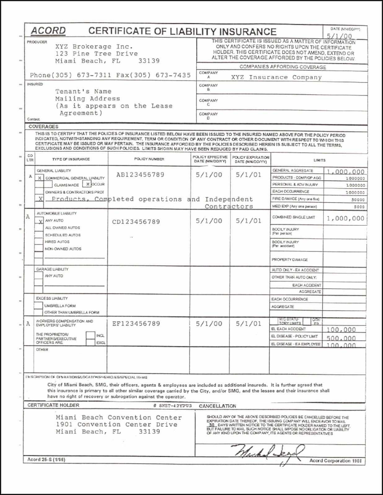 What Is An Acord Form - Printable Forms Free Online