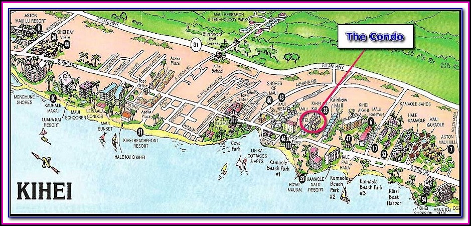 Kihei Resort Map