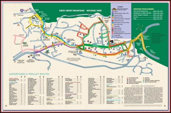 Map Of Gatlinburg Hotels And Attractions - Map : Resume Examples # ...