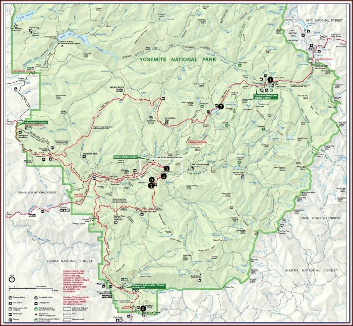 Map Of Yosemite Valley Hotels - Map : Resume Examples #EY399bj32V