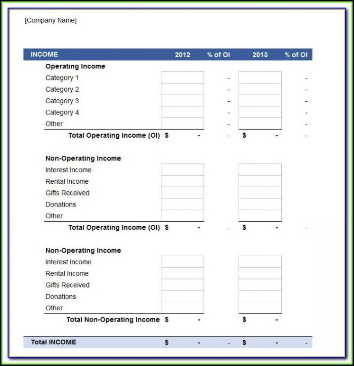 Restaurant Profit And Loss Statements - Template 2 : Resume Examples # ...