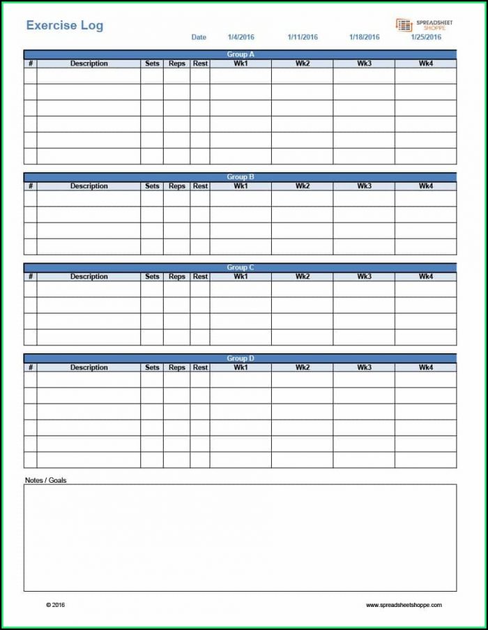 Fitness Journal Template Pdf - Template 1 : Resume Examples #ygKzm921P9