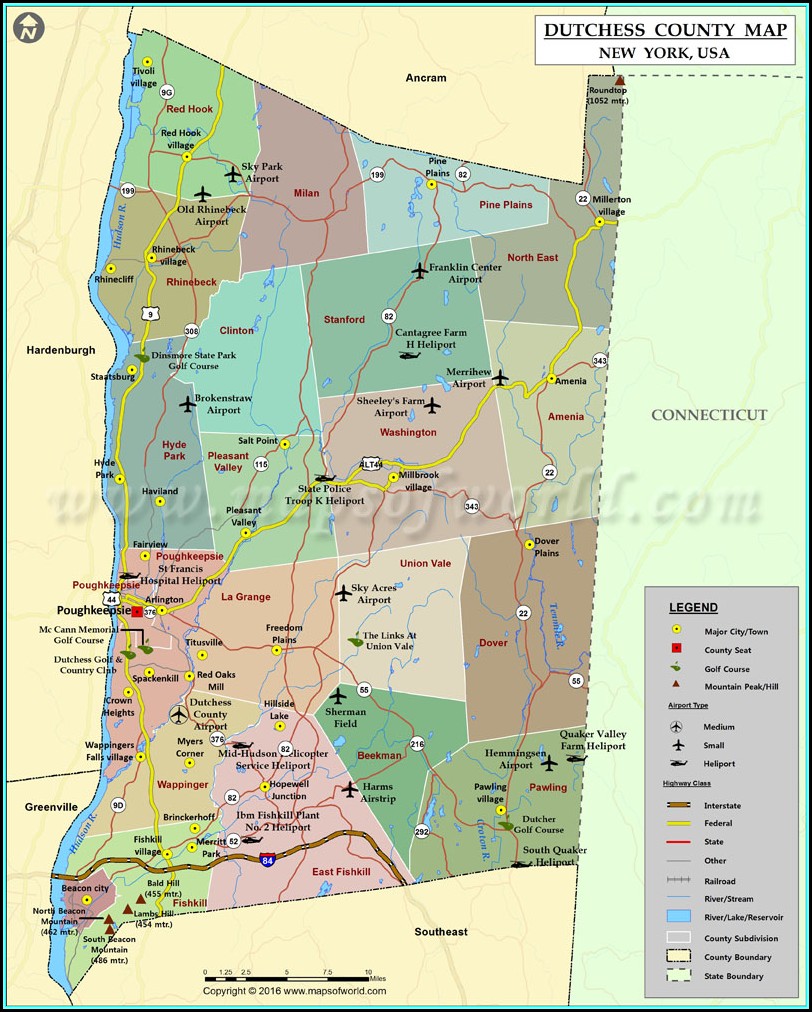 Map Of Dutchess County New York - Map : Resume Examples #xm1elOA8rL