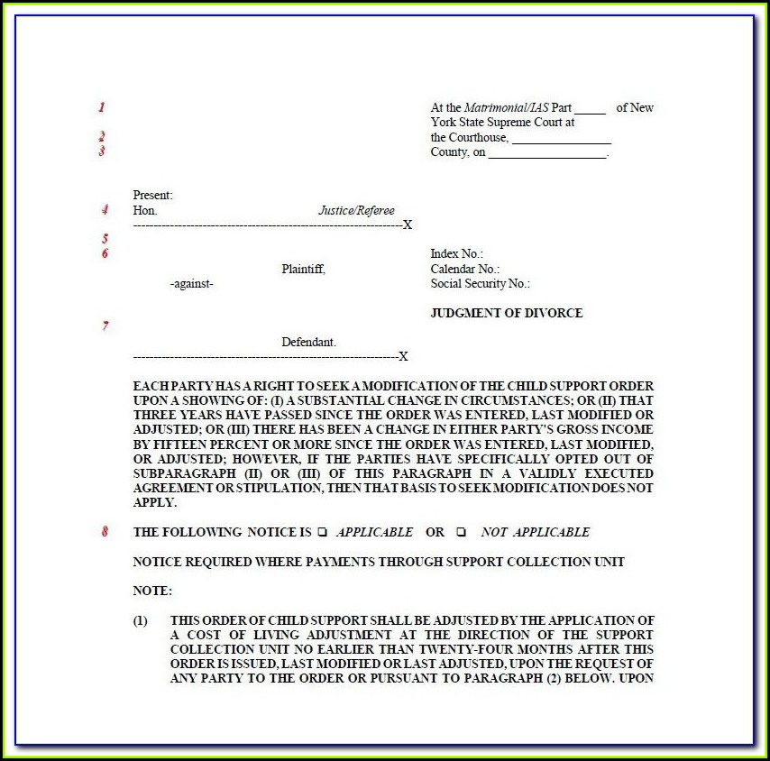 Uncontested Divorce New York Forms - Form : Resume Examples #XE8jlQjKOo