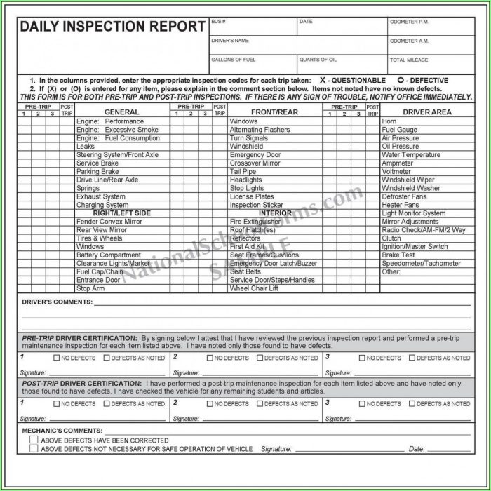 Vehicle Inspection Form Template Pdf - Template 1 : Resume Examples # ...