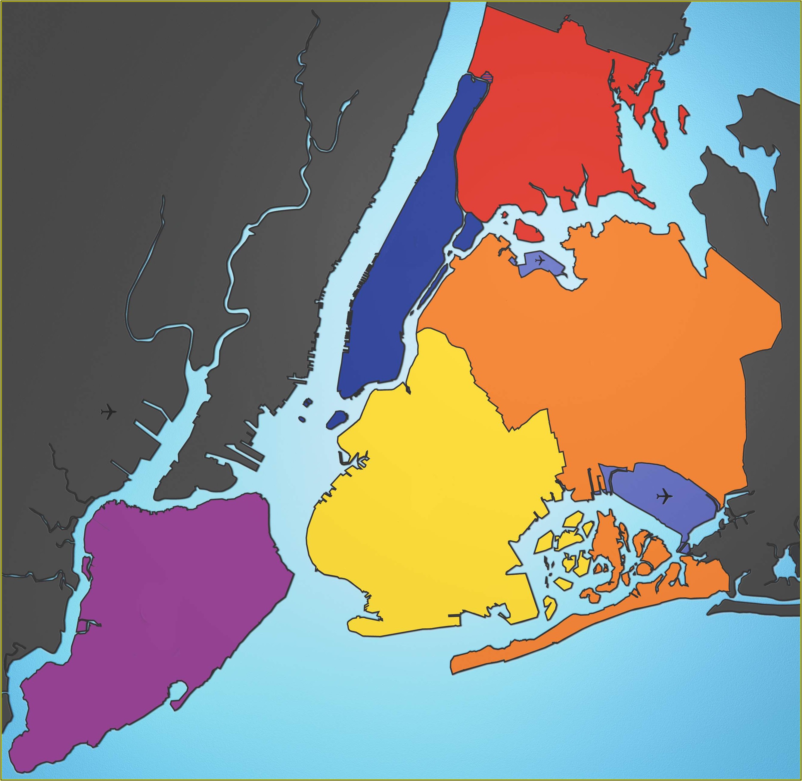 Map Of New York 5 Boroughs - Map : Resume Examples #G28B2dv8gE