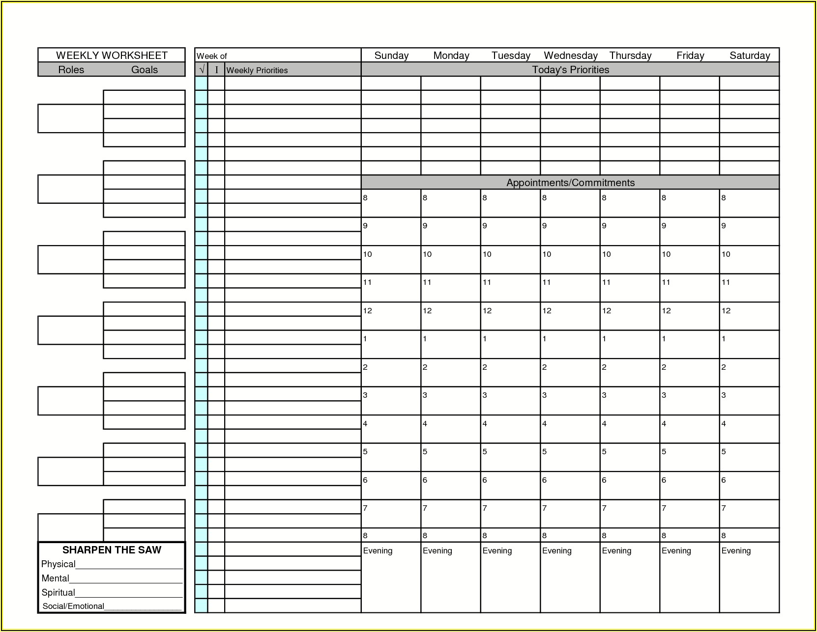 Franklin Planner Template - Template 1 : Resume Examples #EVKYlvyX10