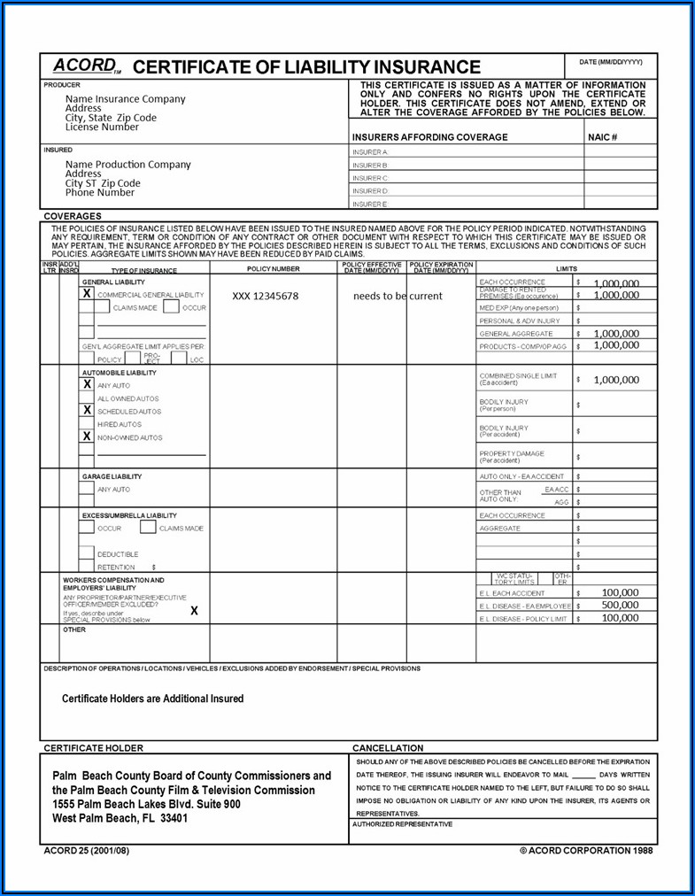 Acord Form 125 126 And 140 Fillable - Form : Resume Examples #xM8pe6W51Y